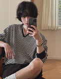 Sunday V-neck Stripe Knit