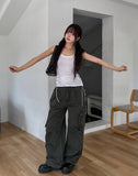 Theo Washed Double Pocket Cargo Pants
