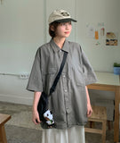 [Unisex] Kiln Rivet Pocket Nylon Short Sleeve Shirt