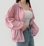 Daily Collar Light Shibori Windbreaker