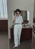 Ice Crease Wide Slacks