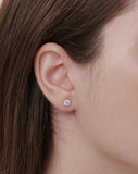 Essence Lab Diamond 14K(W) Halo Earrings