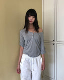 Bezen Roll-up Three Quarter T-shirt