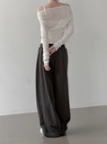 Bellin See-through Off-Shoulder Cardigan