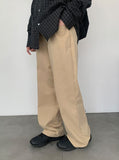 Gaen Basic Cotton Straight Pants