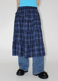 FRILL CHECK LONG SK
