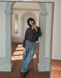 Wayne Stripe Balloon Denim Pants