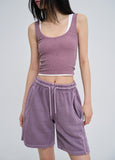[U-BASIC] Roel Pigment Ribbed Tank Top