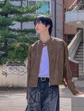 Bolt Vintage Trackline Leather Jacket