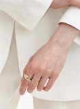 H-Subuni Silver (C) Volume Set Ring
