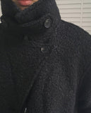 Aven Wool Mohair Boucle Half Coat