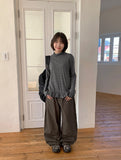 Kakuni Bijo Wide Cotton Pants