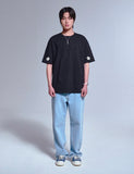 Sleeve Flower Short Sleeve Tee