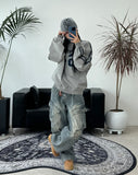 Herique Rivet Cargo Denim Pants