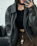 Pero Vintage Washing Leather Jacket