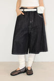 TRACK STITCH BERMUDA DENIM