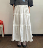 Mandto Summer Frill Tiered Long Skirt