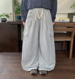 Kohello Cargo Banding Training Wide Pants