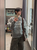 Soft Lettering Over Knit