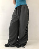 Meloteen Side Shirred Nylon Pants
