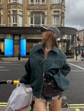 (UNISEX) Raper Leather Balloon Jacket