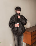 Fodeli Leather Over Padding Jacket