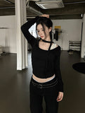 Uneven Strap Top