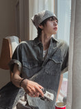 Pina Cool Denim Half Shirt
