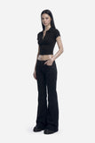 Dark Washing Flare Denim