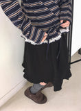 Brikin Cotton Midi Frill Skirt