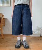 Mashos Summer Raw Denim Bermuda Pants