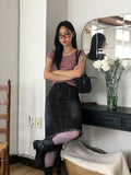 Rachyu  Vintage Stripe Slim Short Sleeve T-shirt