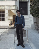 Theo One-Tuck Wide Slacks