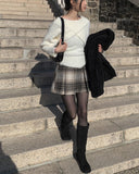 Kewpie Angora Knit Sleeveless Bolero Set