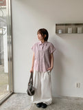 Ilan Summer Check Roll-up Short Sleeve Shirt