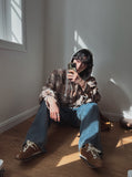 Vince Damage Hood Check Jacket