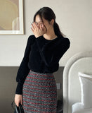 Chandley Velvet Ribbed Puff T-shirt