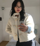 Zelga Fluffy Duffle Hood Short Jacket