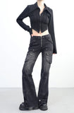 Fix Crop Hoodie Zip-Up