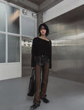 [LANARCH] Sand fade bootcut denim