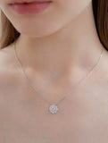 Essence Silver (W) Moissanite Lily Valley Necklace