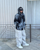 Spray washing hood zip-up