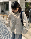 Arahi pocket washed cotton field jacket