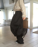 Sunb Rivet Stripe Balloon Fit Two-Way Denim Pants