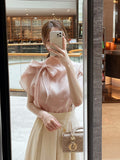 Gael Tencel Tie-neck Tulip Blouse