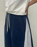 Ganz Color Matching Banding Bermuda Pants