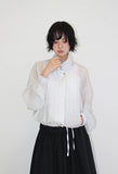 SHEER HIGH-NECK JUMPER