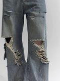 Flash vintage denim pants