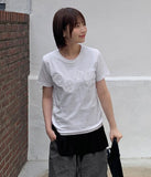 Chupin Flower Crop Short Sleeve Tee