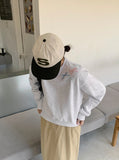 Bander ribbon embroidery sweatshirt